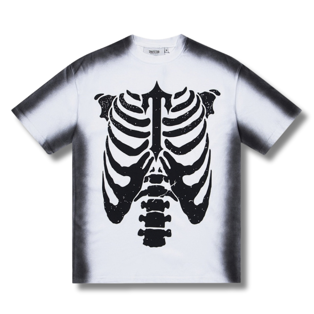 T star shirt bones white