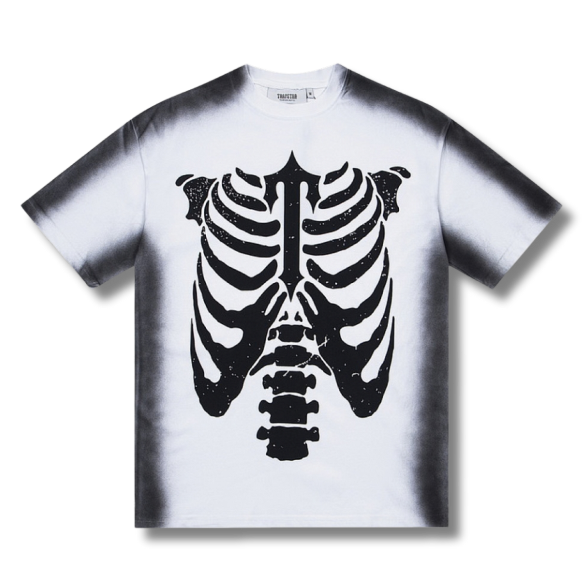T star shirt bones white