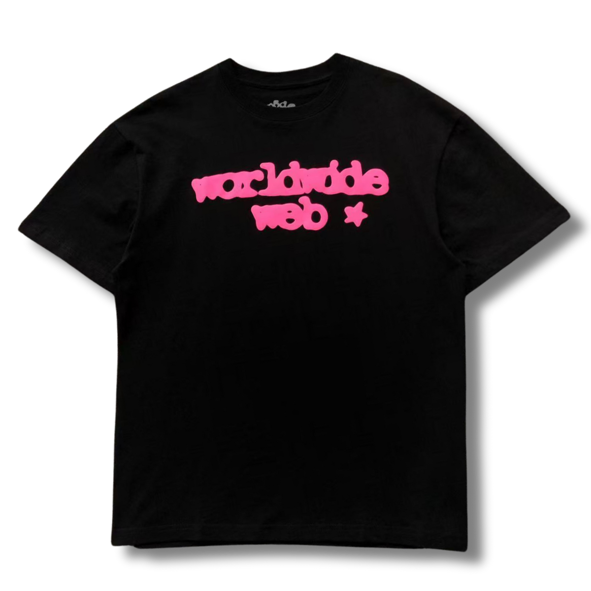 Spider T-Shirt black w pink
