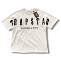 T star shirt big white v black