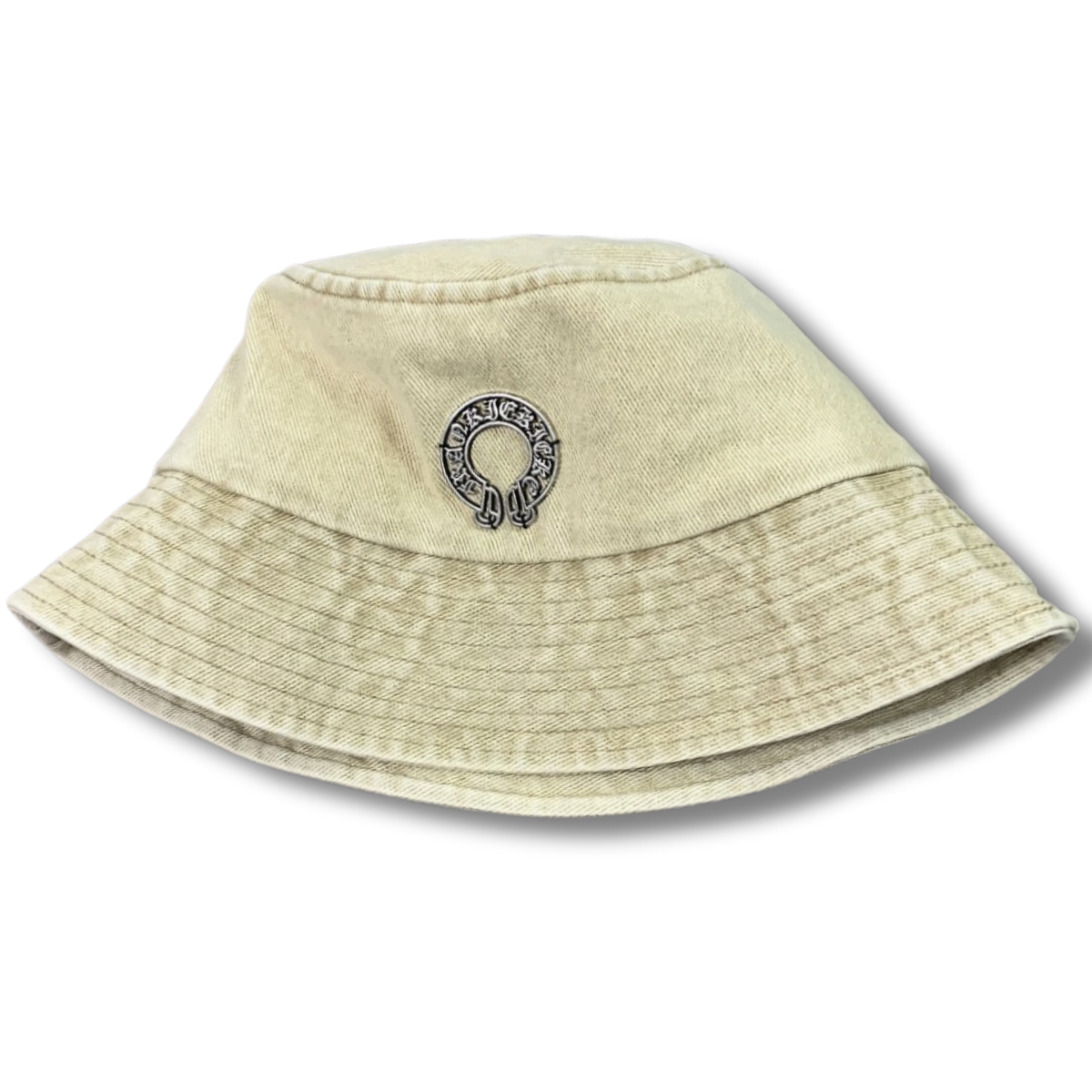 C Heart bucket hat cream
