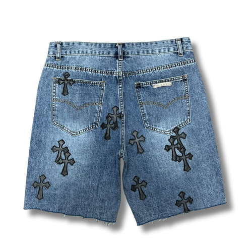 C hearts blue shorts w black