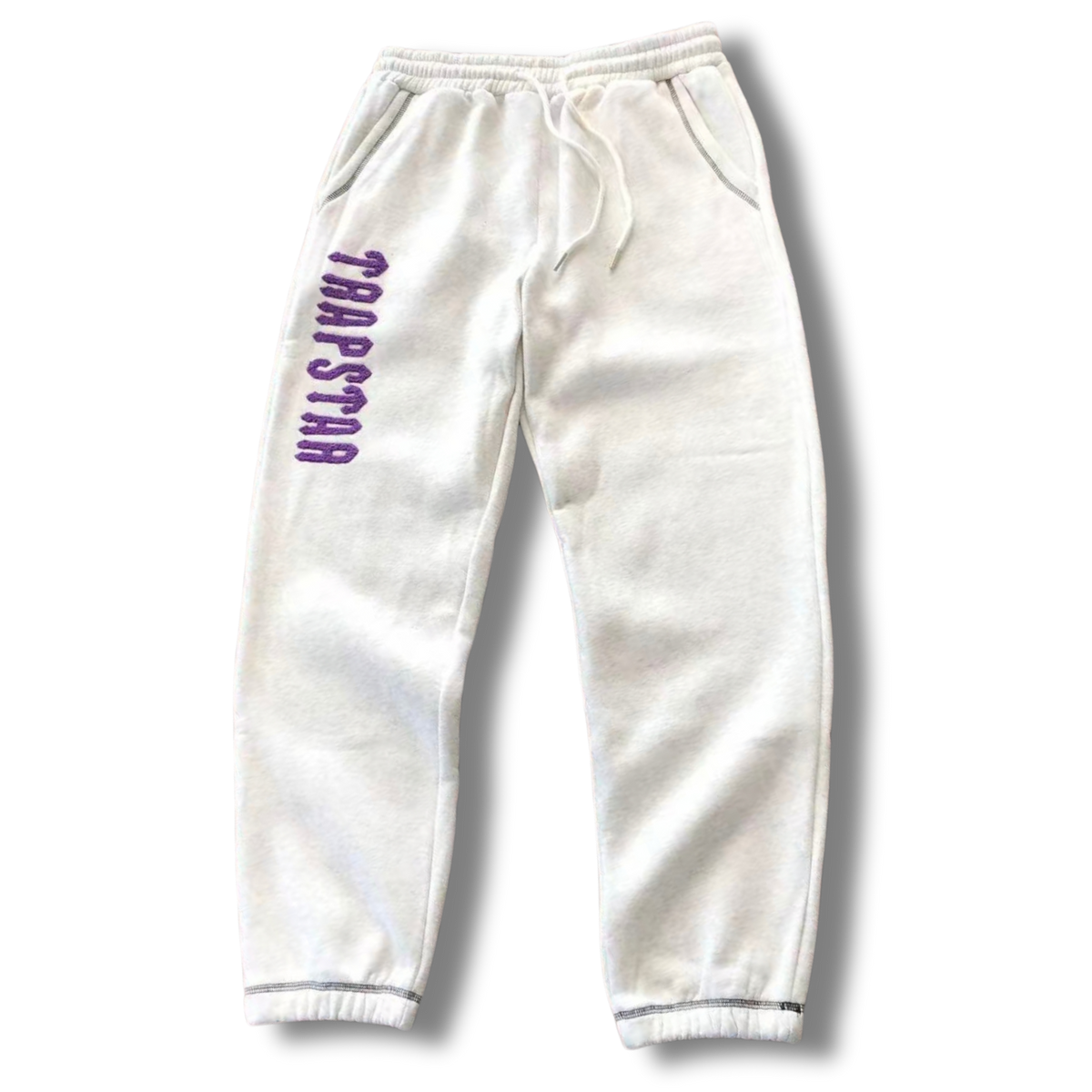T Star Tracksuit white with purple T