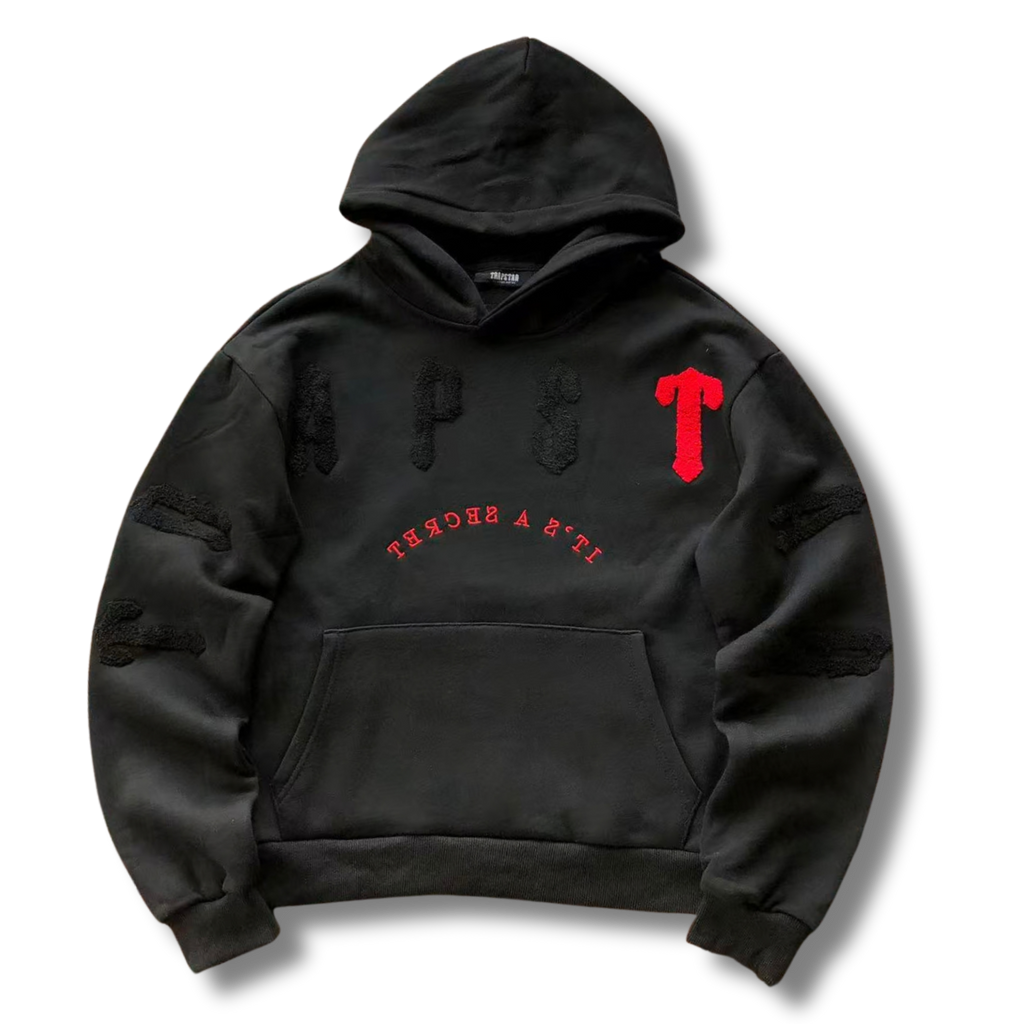 T Star Tracksuit black v red T