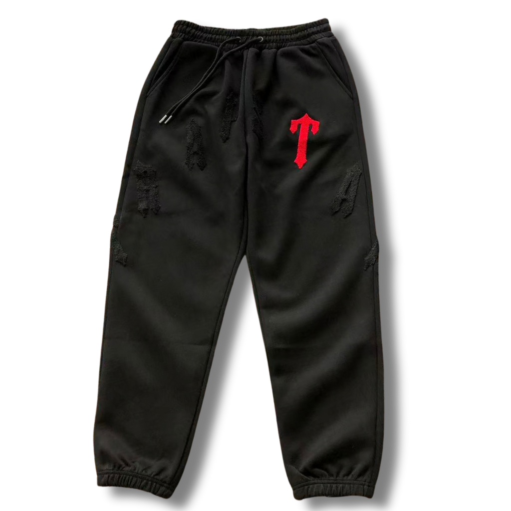 T Star Tracksuit black v red T