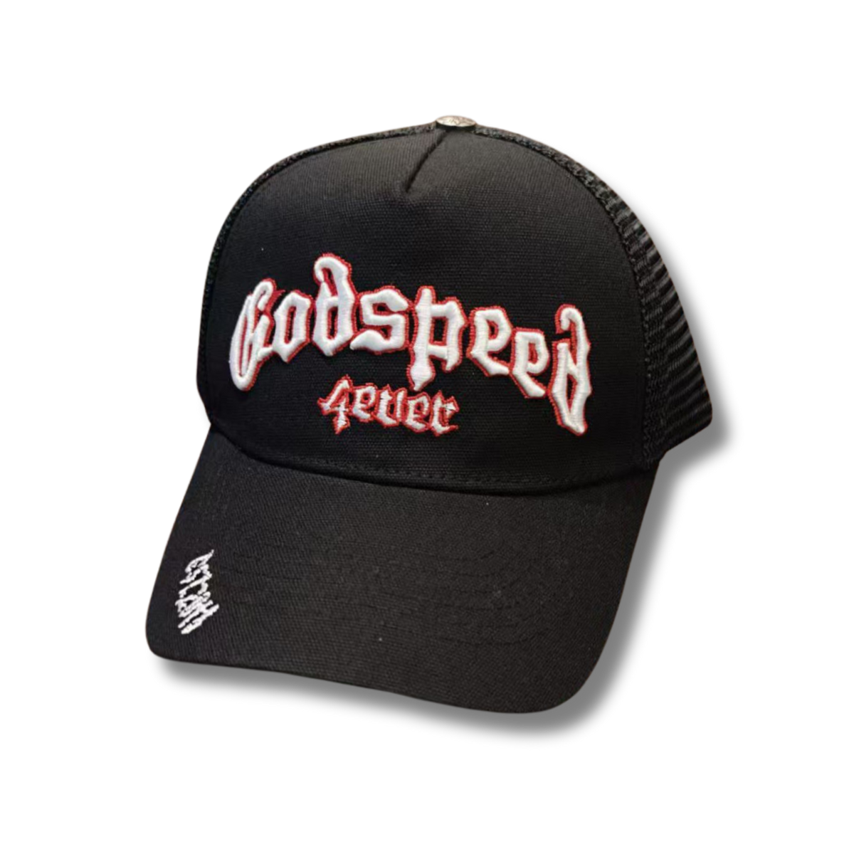 G Speed cap black w white n red