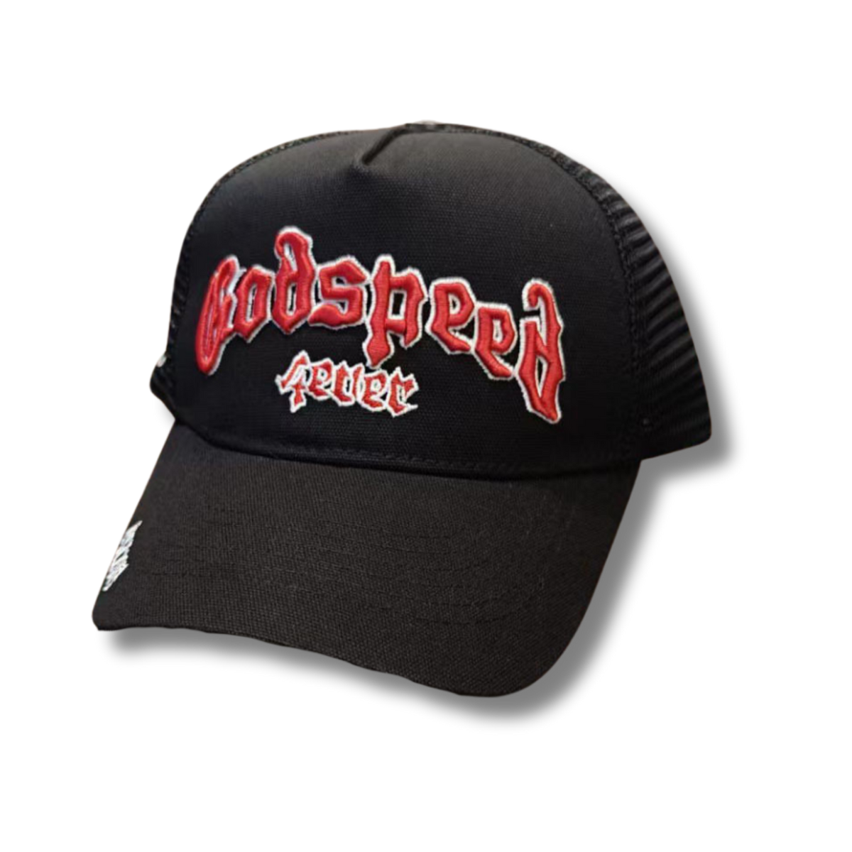 G Speed cap black w full red