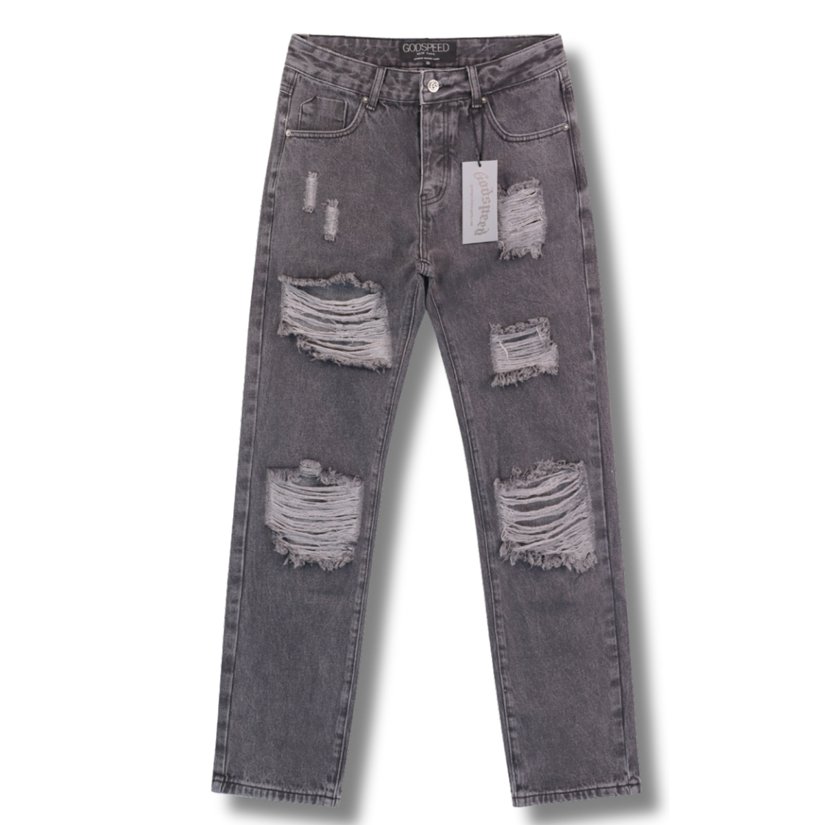 G Speed Jeans ripped gray