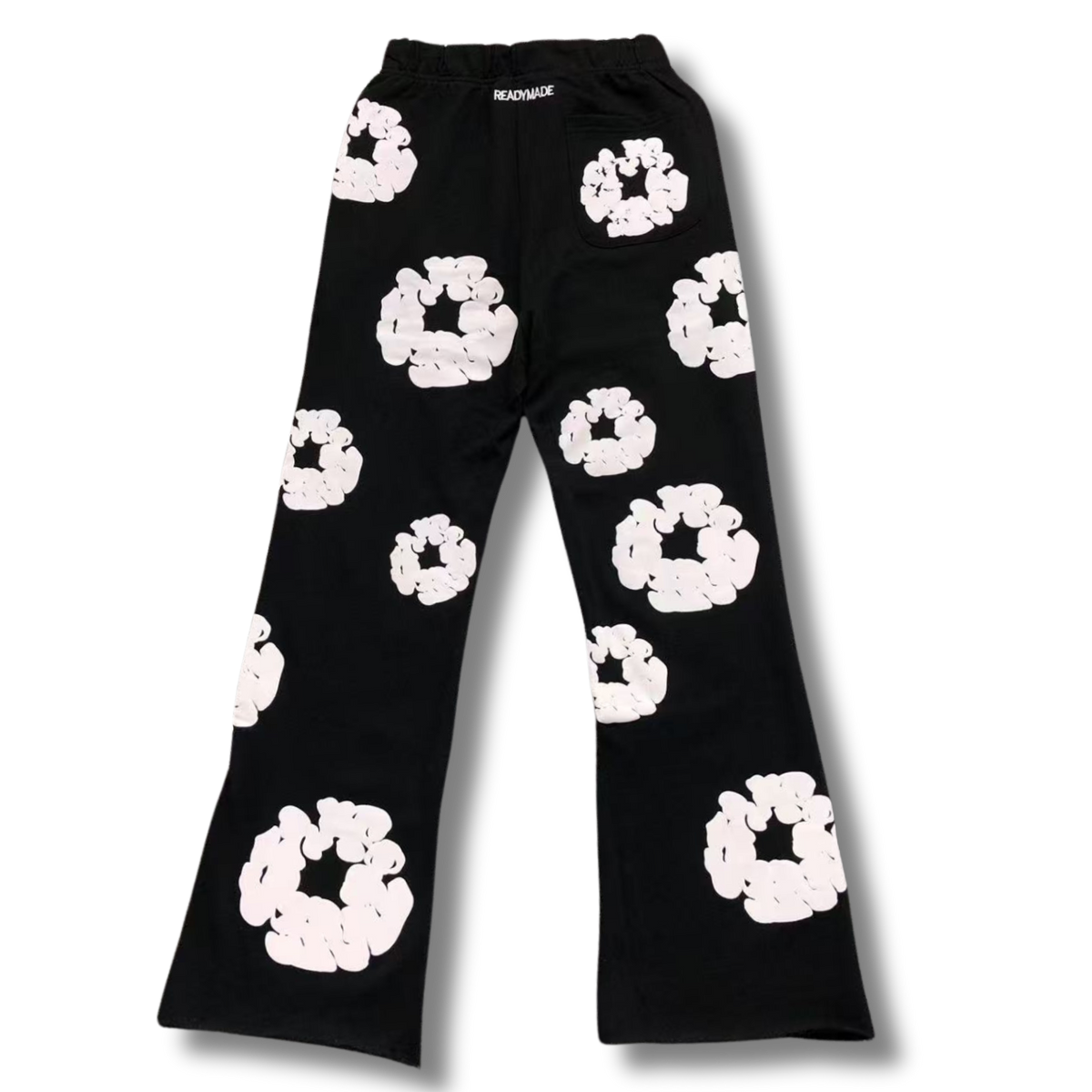 D Tears wide leg trousers black