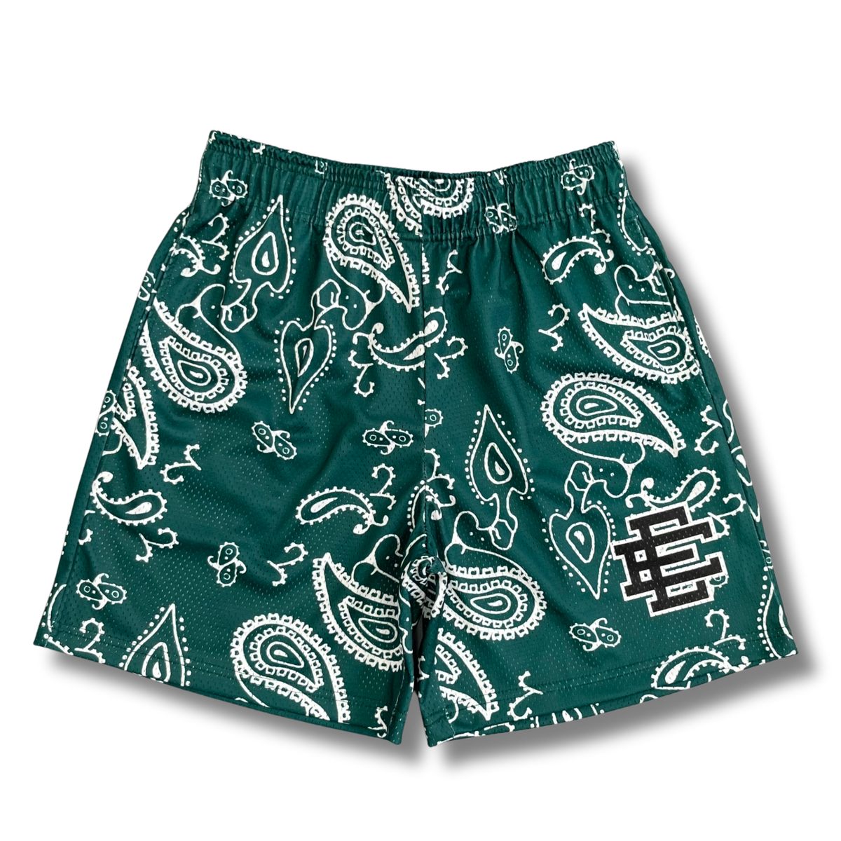 Eric E shorts basic Paisley green