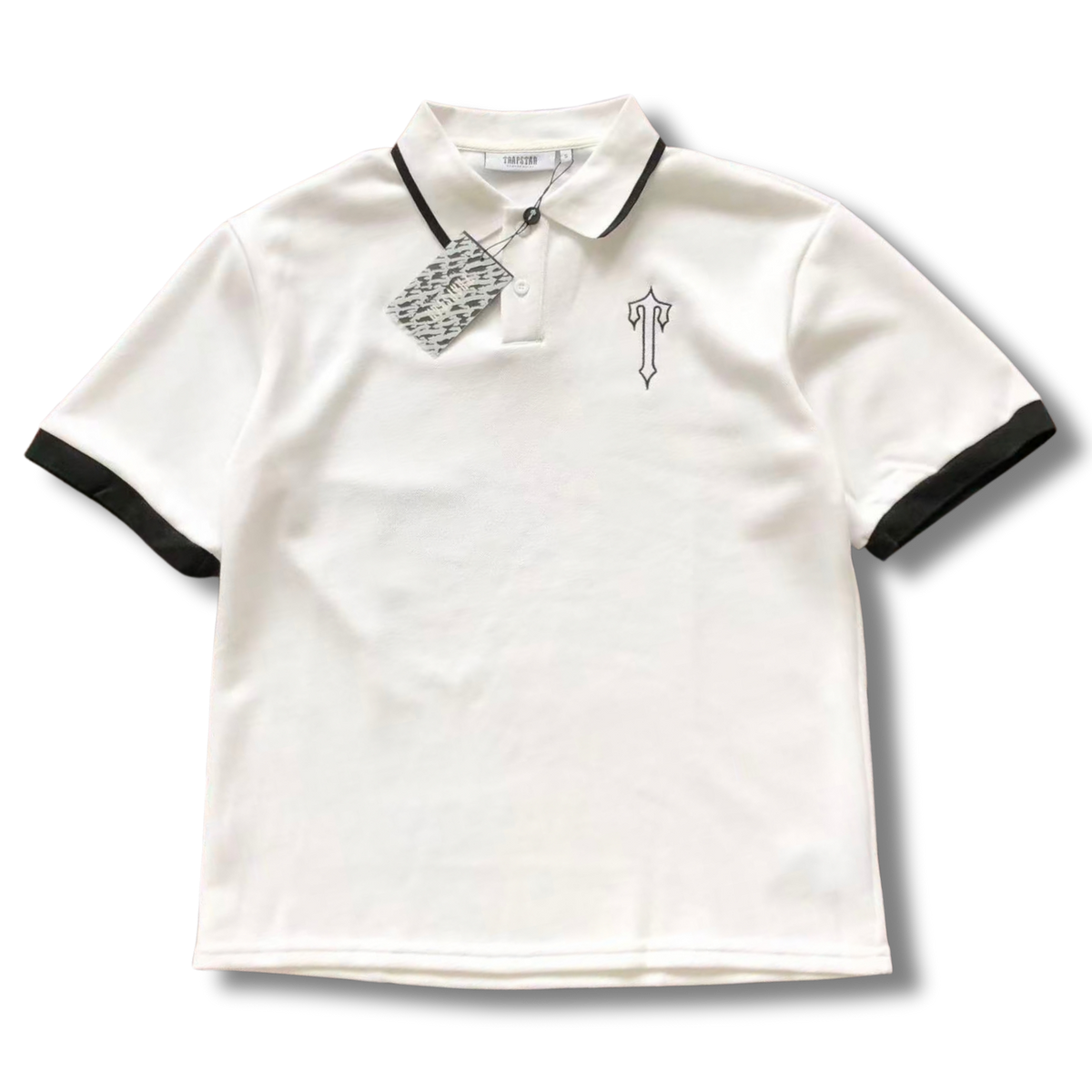T star shirt polo white