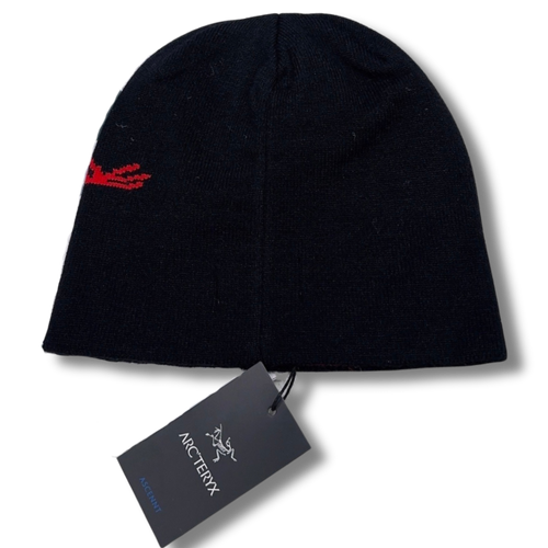 Arc' Beanie Black w Red