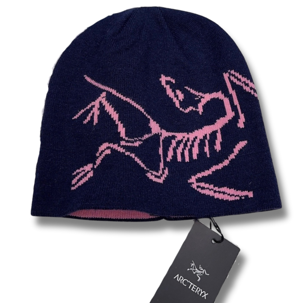 Arc' Beanie Navy w Pink