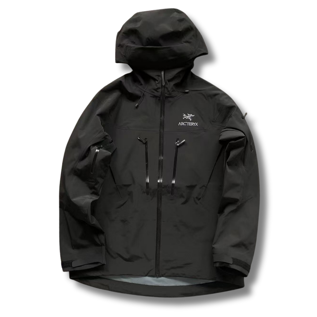 Arc' Rain Coat Washed Black