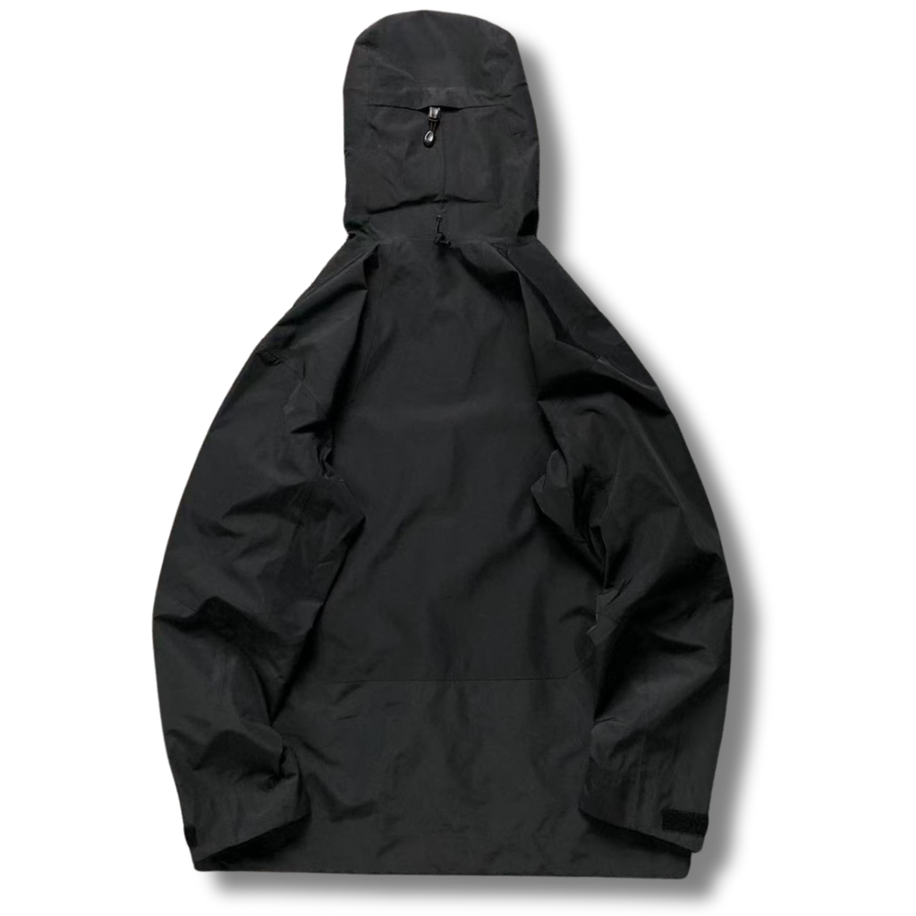 Arc' Jacket Black with Multi color zippers