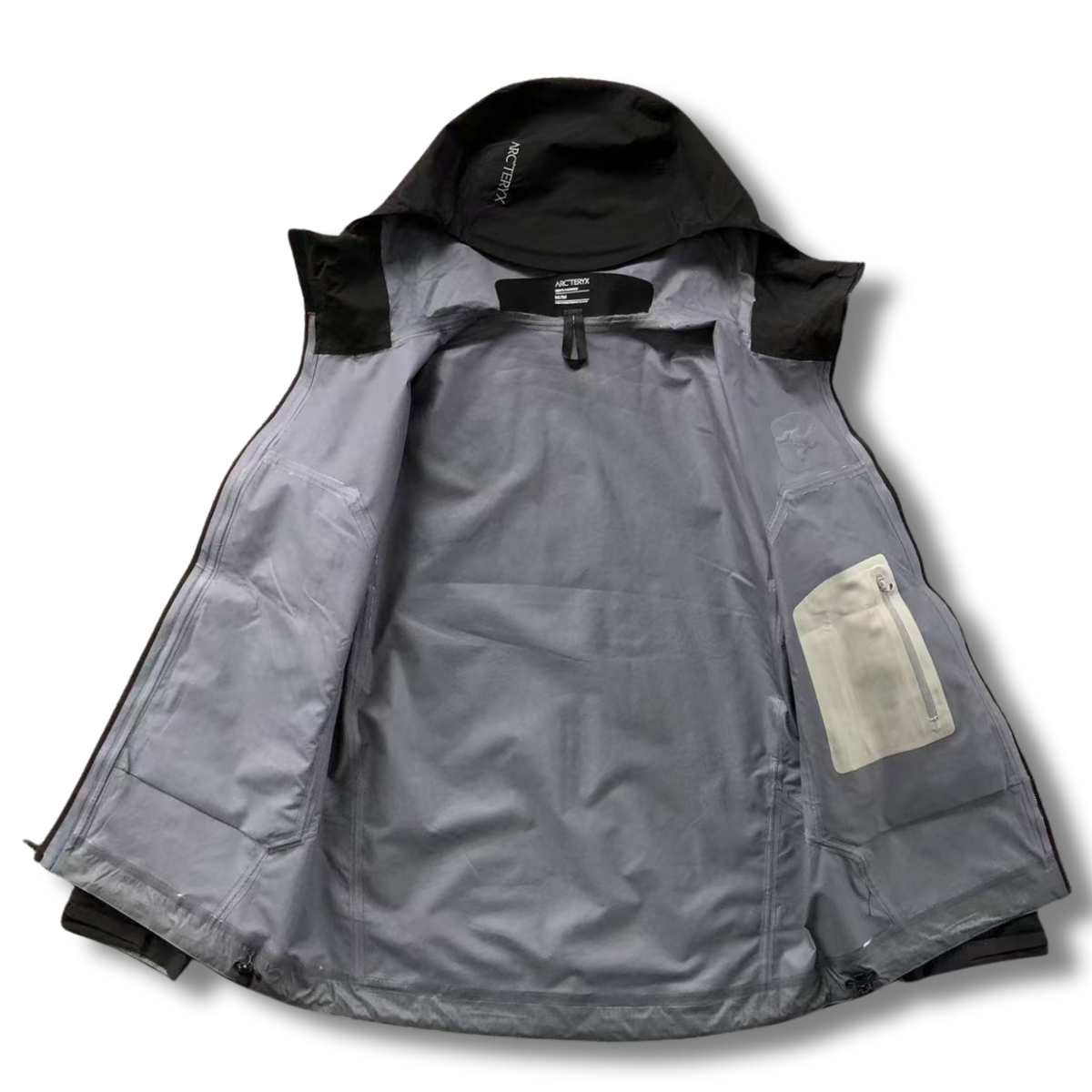 Arc' Jacket Black with Gray inside