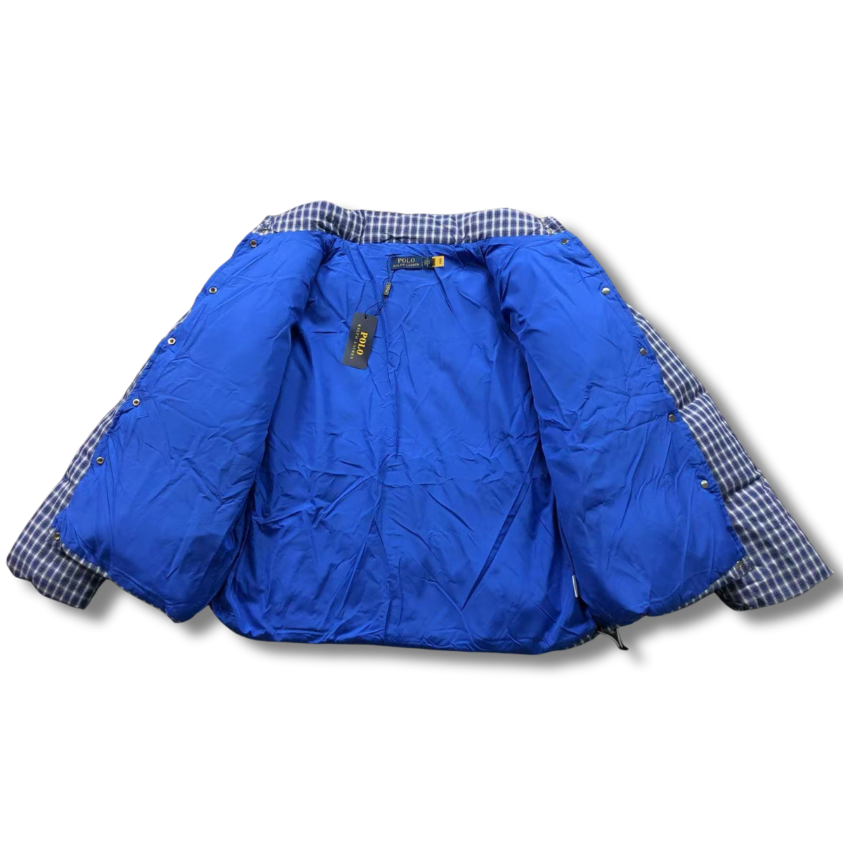 Ralph L Jacket Checkered Blue w White