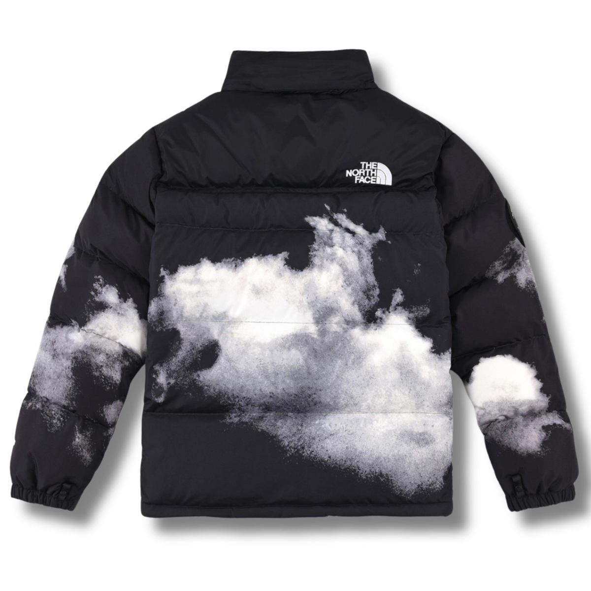 The N Face Jacket Black w Clouds