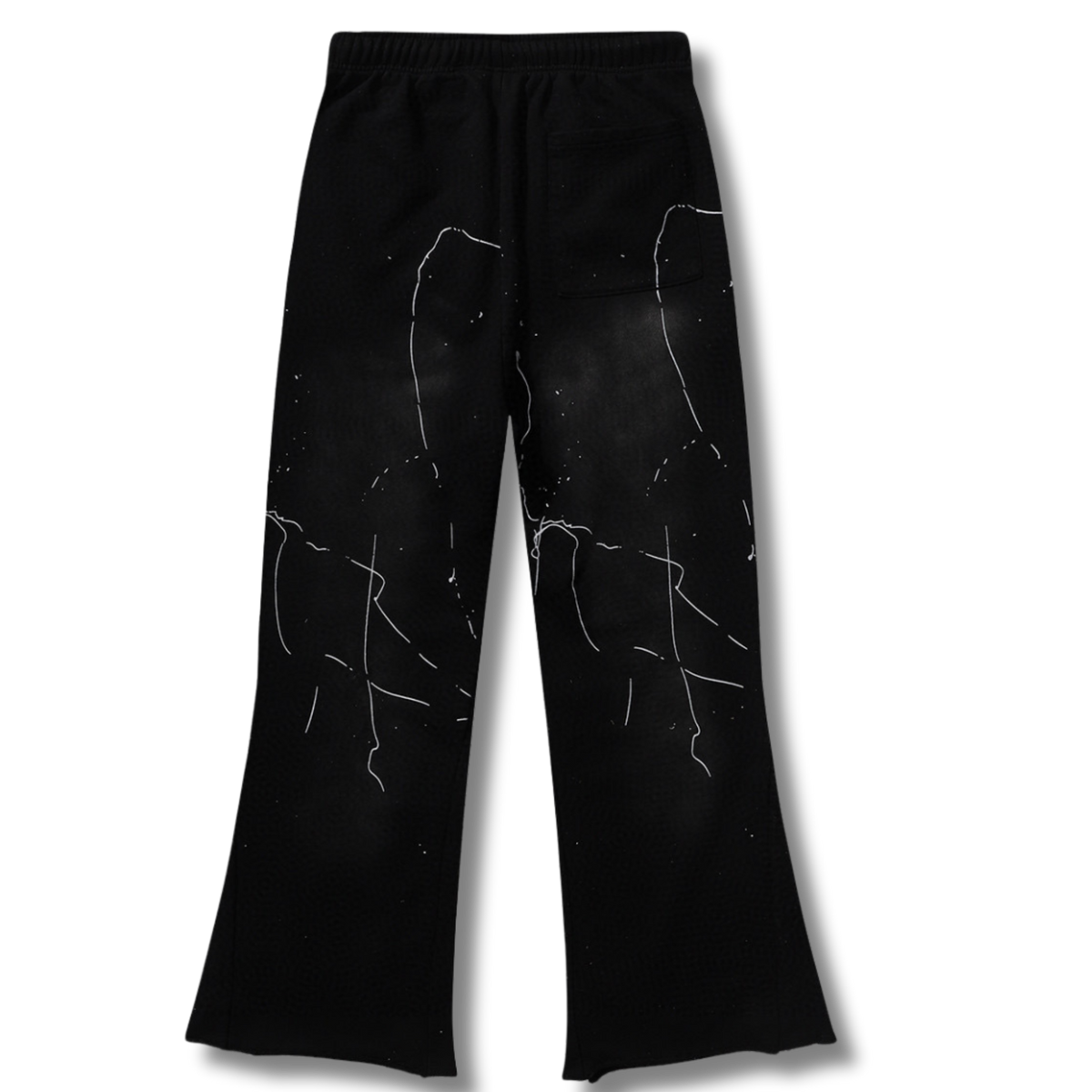 HelStar Sweatpants wide leg Black w white