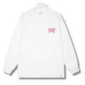 Arc' Sweater White w Pink