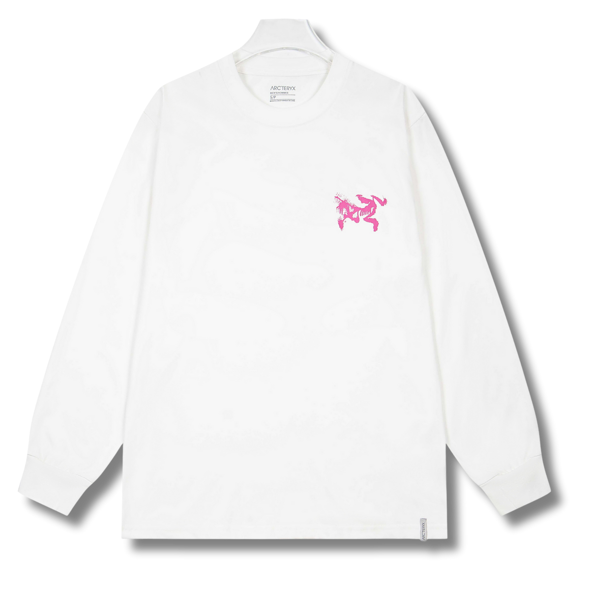 Arc' Sweater White w Pink