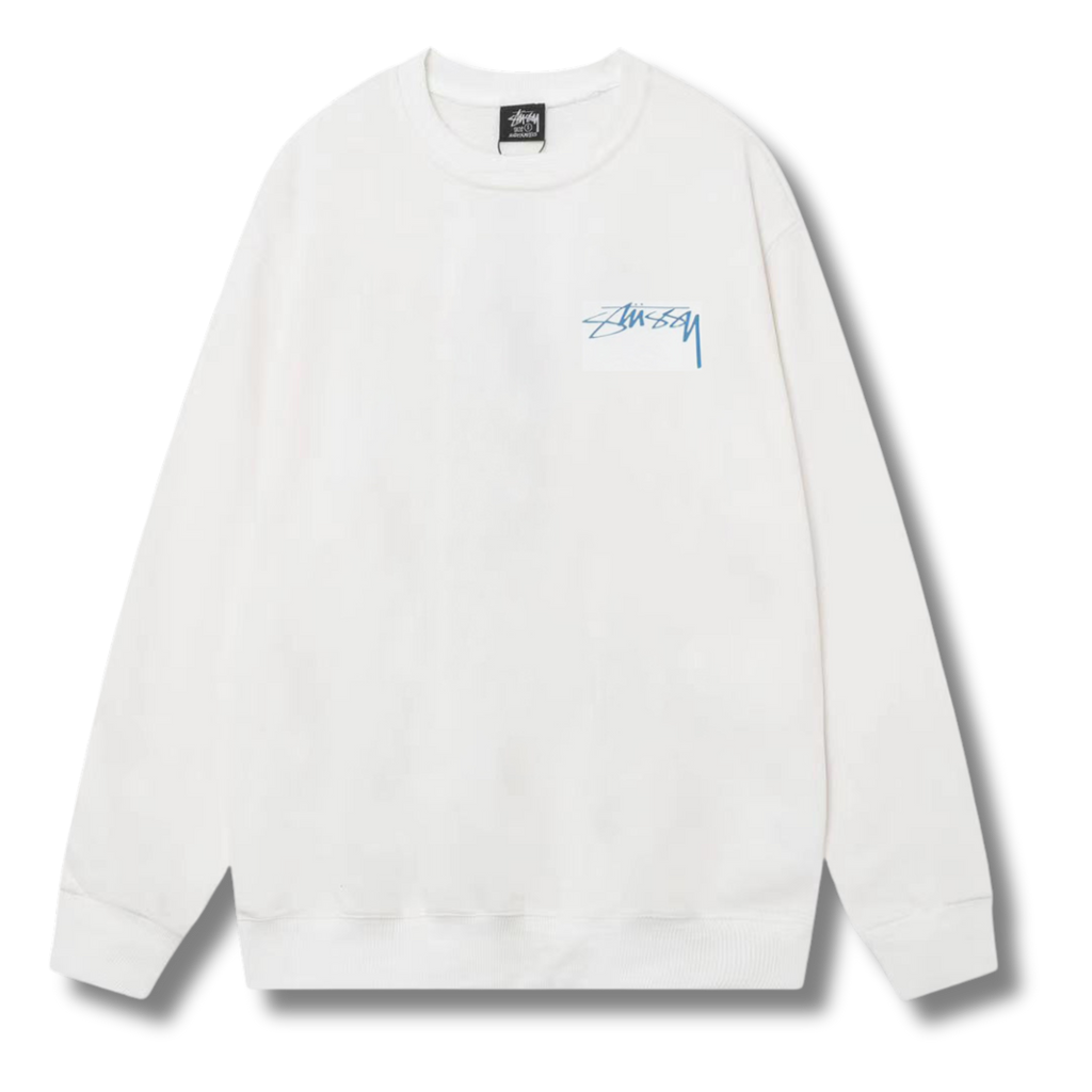 Stu Sweater fish White