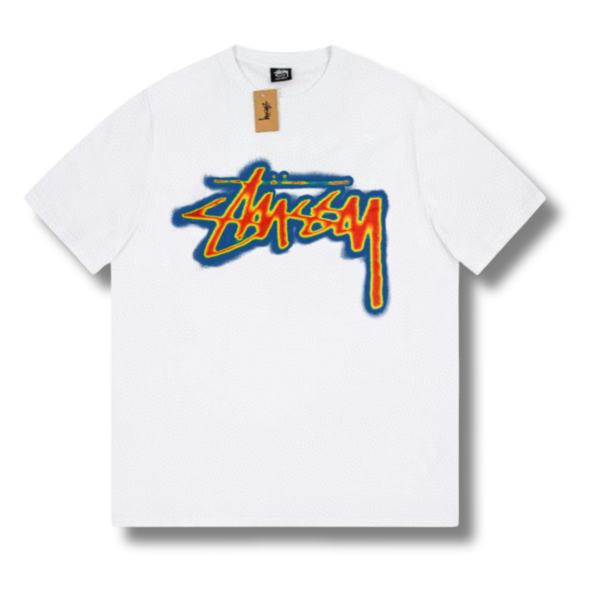 Stu T-shirt White w Multicolor