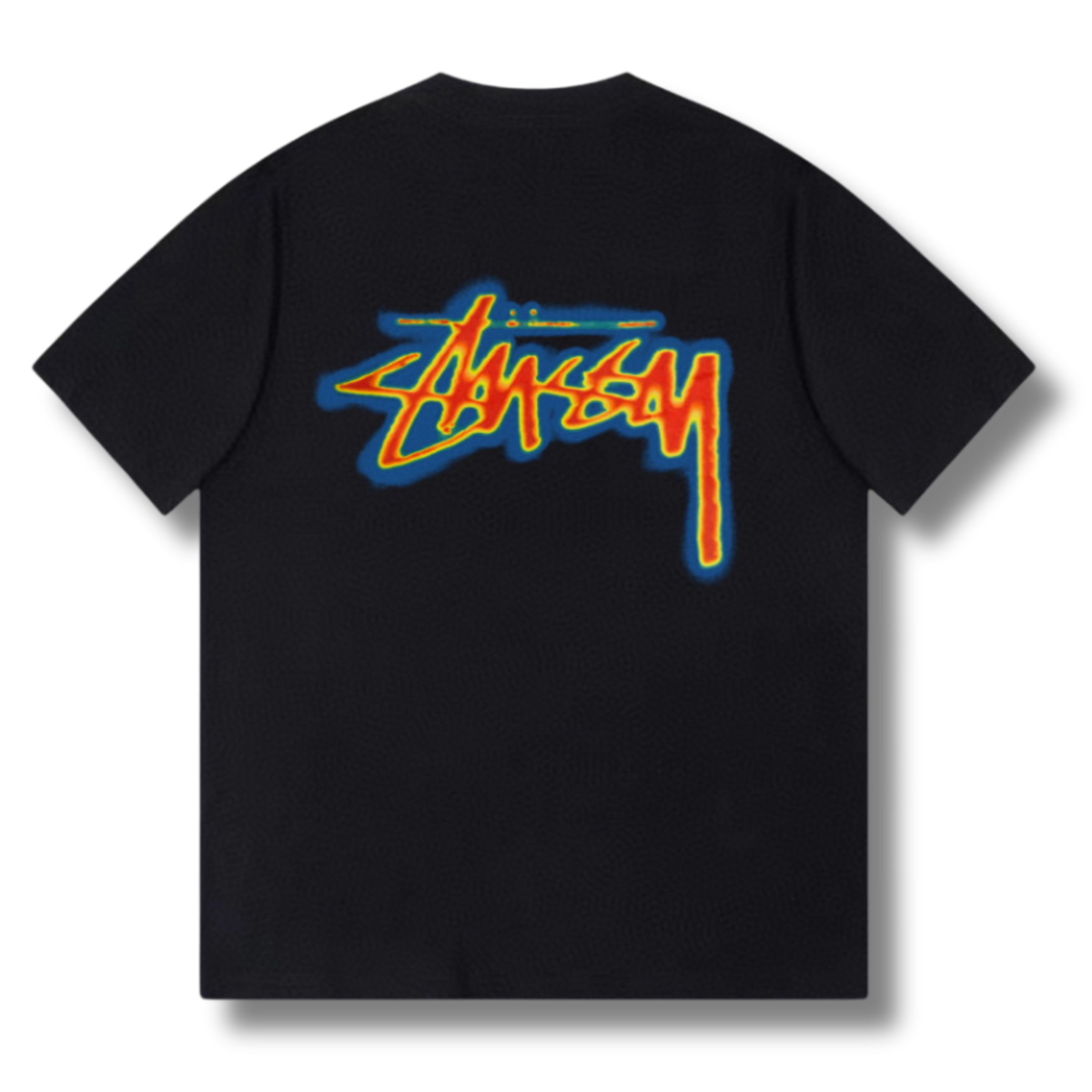 Stu T-shirt Black w Multicolor