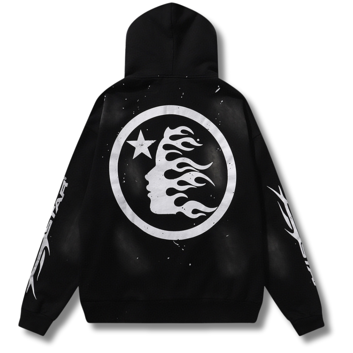 HelStar Hoodie Black w white